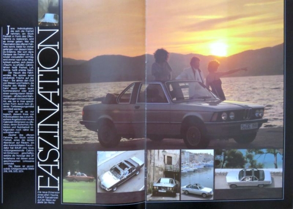 BMW 316 - 318 Bauer Convertible Modelprogram 1979 Carbrochure (2990)